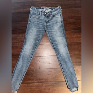 Skinny blue jeans size 2 American Eagle Outfitters